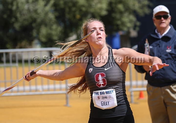 2018BigMeet-010.JPG - Apr 7, 2018; Berkeley, CA, USA; The 124nd Stanford vs California Big Meet, won by the Stanford men 100-63 and the women 115-47.