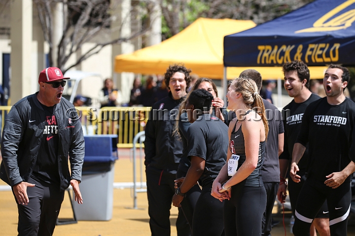 2018BigMeet-020.JPG - Apr 7, 2018; Berkeley, CA, USA; The 124nd Stanford vs California Big Meet, won by the Stanford men 100-63 and the women 115-47.