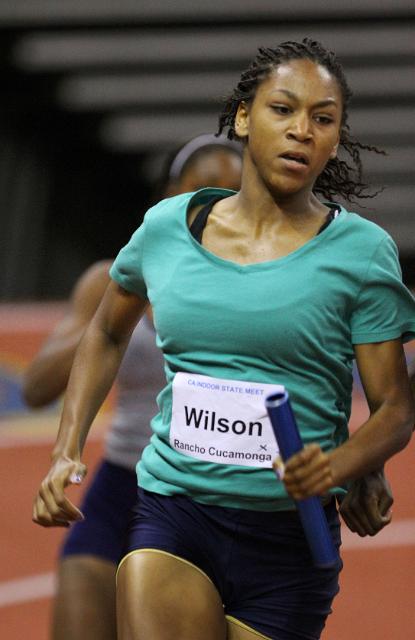 DreamIndoorHS-177.JPG - 2010 California High School Indoor Invitational track and field meet, February 6, 2010 at the Save Mart Center, Fresno, CA.