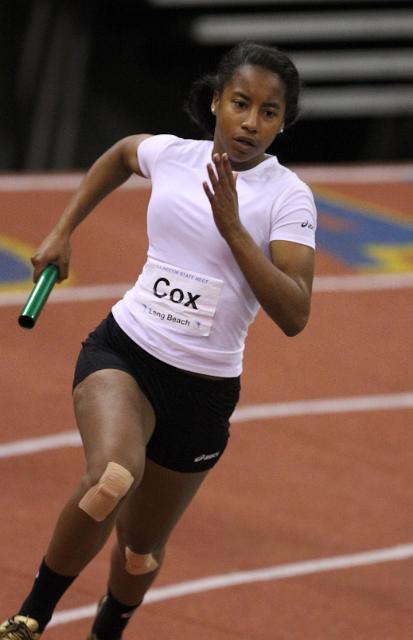 DreamIndoorHS-184.JPG - 2010 California High School Indoor Invitational track and field meet, February 6, 2010 at the Save Mart Center, Fresno, CA.